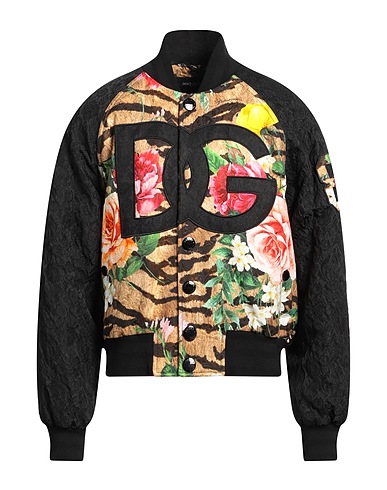 DOLCE&GABBANA Jacket Black 59% Synthetic fibers, 31% Cotton, 10% Silk
