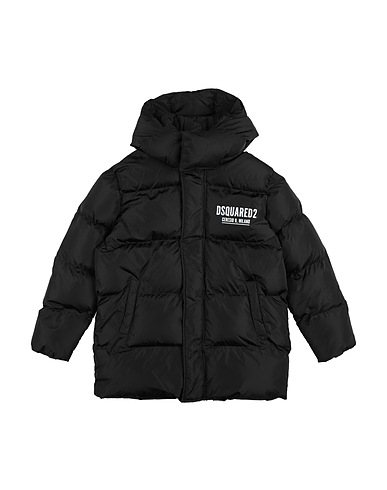 DSQUARED2 Shell jacket Black 100% Polyamide, Polyester, Cotton