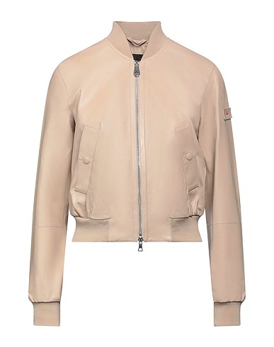 PEUTEREY Bomber Sabbia 100% Pelle di agnello, Poliestere, Elastan