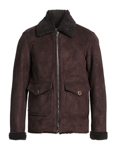 FRONT STREET 8 Teddy Coat Testa di moro 100% Poliestere, Cotone