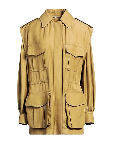 ALBERTA FERRETTI Jacket Military green 85% Viscose, 15% Linen
