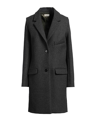 ZADIG&VOLTAIRE Coat Charcoal 68% Wool, 15% Polyamide, 14% Polystyrene, 3% Other Fibres