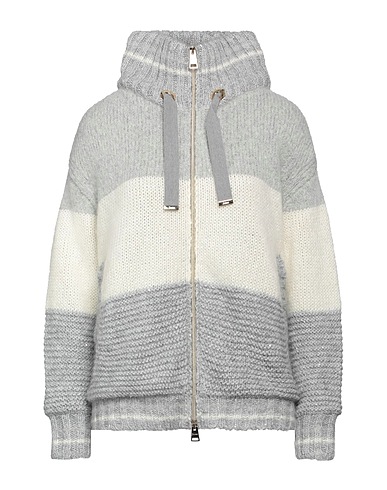 HERNO Coat Light grey 57% Synthetic fibers, 17% Mohair wool, 14% Alpaca wool, 11% Wool, 1% Cashmere