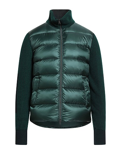 HERNO Shell jacket Dark green 100% Polyamide, Wool