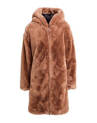 MOOSE KNUCKLES Shearling & Teddy fleece MARRONE 100% Polyester