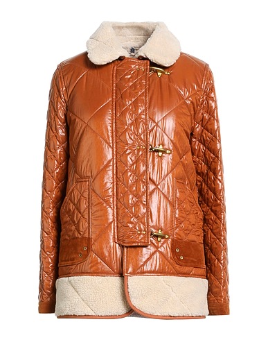 FAY Shell jacket Tan 100% Polyamide, Leather