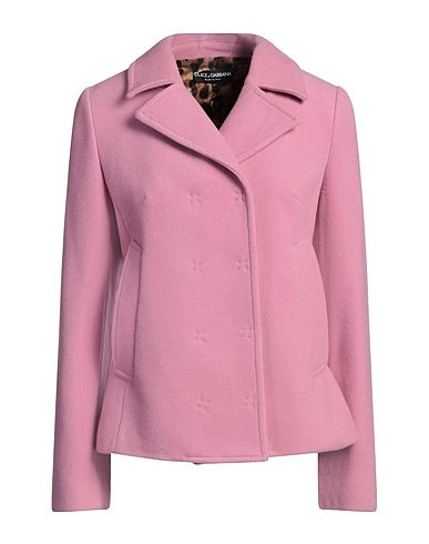 DOLCE&GABBANA Coat Pink 80% Virgin Wool, 20% Polyamide