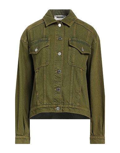 ALBERTA FERRETTI Denim jacket Military green 100% Cotton