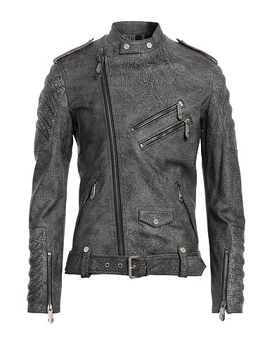 PHILIPP PLEIN Biker jacket Lead 100% Lambskin