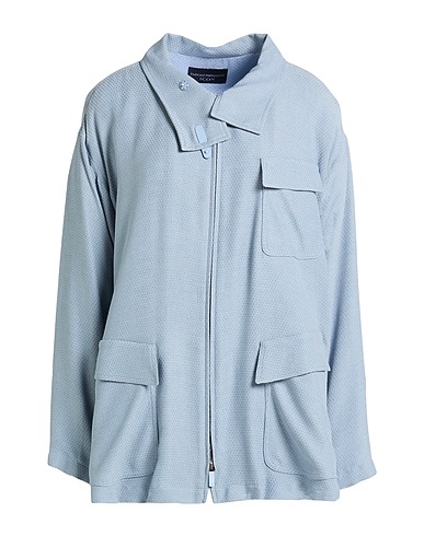 EMPORIO ARMANI Jacket Pastel blue 65% Cupro, 35% Viscose