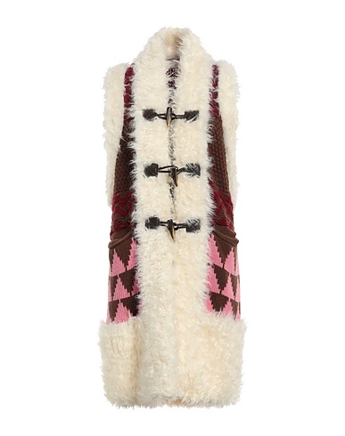 ALABAMA MUSE Teddy Coat Ivory 95% Cashmere, 5% Wool, Modacrylic, Acetate, Polyester