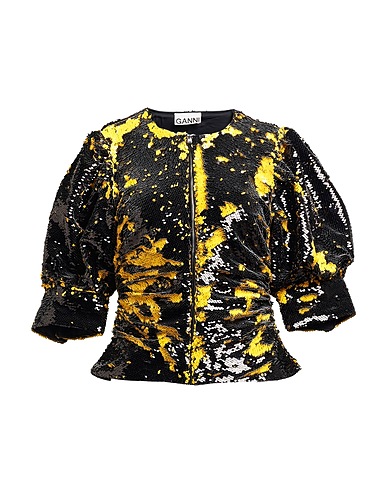 GANNI Jacket Black 100% Recycled polyester