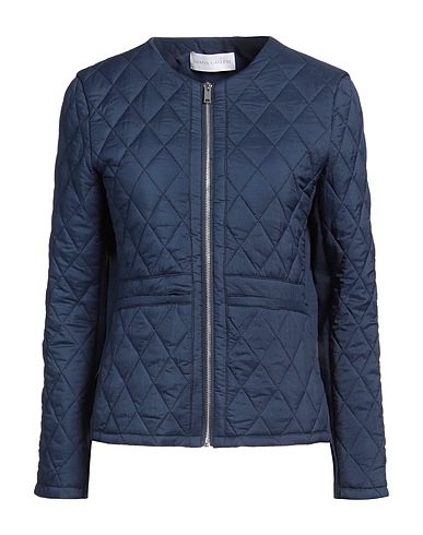 DIANA GALLESI Shell  jacket Navy 100% Polyamide, Polyester, Elastane