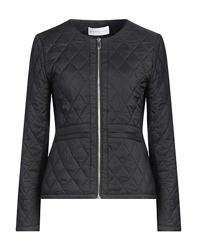 DIANA GALLESI Shell  jacket Black 100% Polyamide, Polyester, Elastane