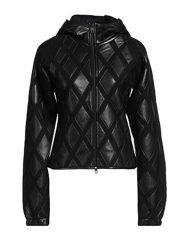 EMPORIO ARMANI Jacket Black 65% Wool, 35% Cotton, Polyester, Polyurethane
