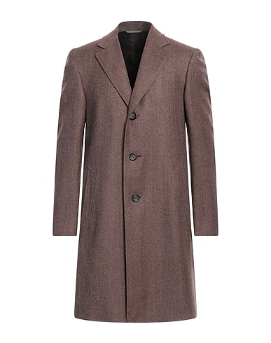 CANALI Coat Chocolate brown 100% Wool