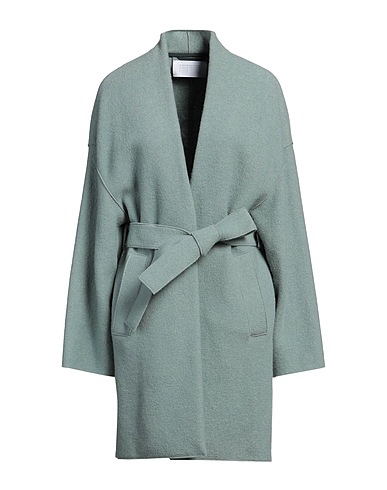 HARRIS WHARF LONDON Cappotto Verde 100% Lana Vergine