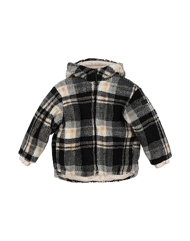 IL GUFO Teddy Coat Grey 60% Polyester, 40% Acrylic