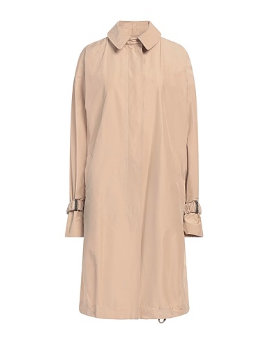 BRUNELLO CUCINELLI Full-length jacket Beige 55% Polyester, 45% Cotton, Brass, Ecobrass