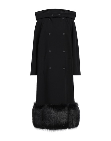 SPORTMAX Coat Black 53% Polyester, 43% Wool, 4% Elastane