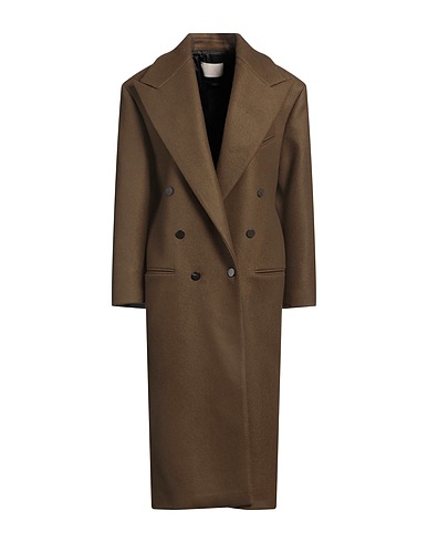 CALCATERRA Coat Dark green 100% Virgin Wool