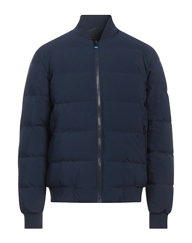 HACKETT Shell jacket Midnight blue 92% Polyester, 8% Elastane