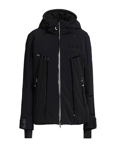 EA7 Steppjacke Schwarz 86% Polyamid, 14% Elastan, Polyurethan Beschichtet