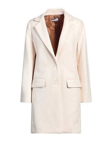 HOPPER Cappotto Panna 57% Poliestere, 39% Acrilico, 4% Lana