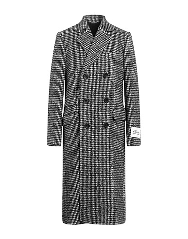 DOLCE&GABBANA Coat Black 48% Acrylic, 30% Polyester, 13% Wool, 7% Virgin Wool, 2% Viscose