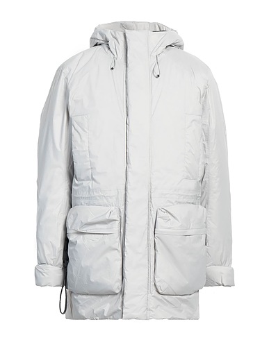 RAINS Coat Light grey 100% Nylon, Polyurethane coated