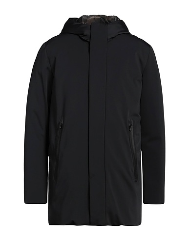 MIMETIC LAB Manteau long Noir 92% Polyester, 8% Polyuréthane