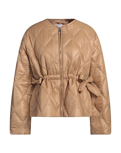 GANNI Shell jacket Sand 100% Recycled polyamide
