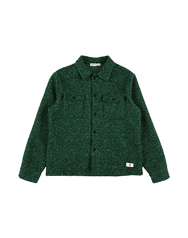 MANUEL RITZ Patterned shirt Green 100% Polyester