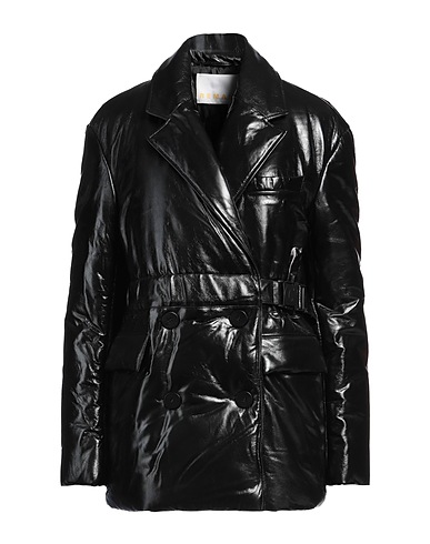 REMAIN BIRGER CHRISTENSEN Lederjacke Schwarz 100% Schafleder