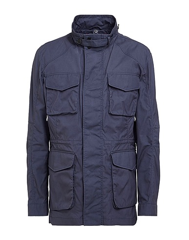 NABHOLZ Jacket Slate blue 65% Polyester, 35% Cotton