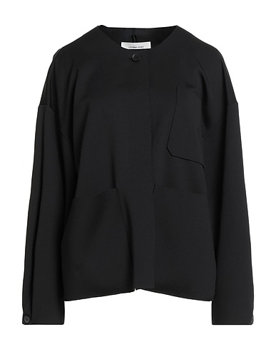 LIVIANA CONTI Jacket Black 68% Viscose, 27% Polyamide, 5% Elastane
