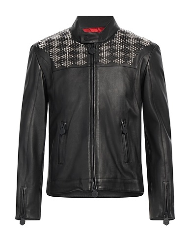 OSHUN Giacca biker Nero 100% Pelle