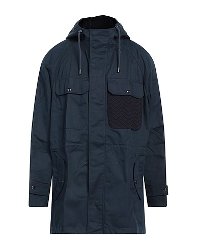 MISSONI Full-length jacket Midnight blue 65% Polyester, 35% Cotton