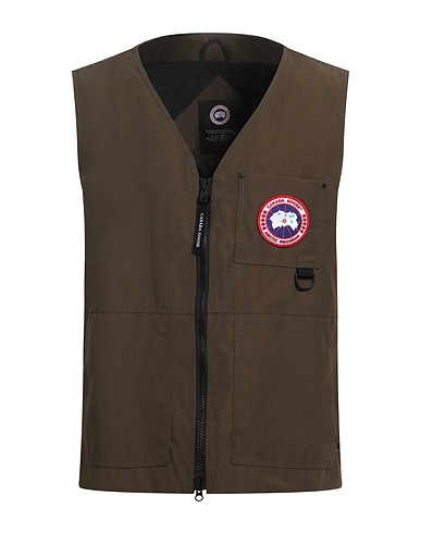 CANADA GOOSE Vest Military green 84% Polyester, 16% Cotton