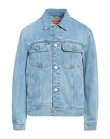 DIESEL Giubbotto jeans Blu 100% Cotone