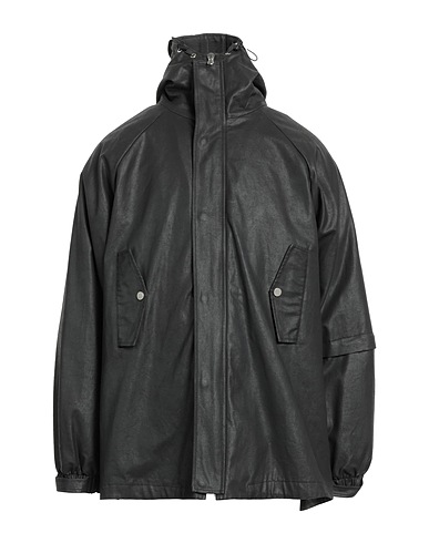 RAGLAN UNITED Parka Nero 100% Cotone, Spalmato poliuretano
