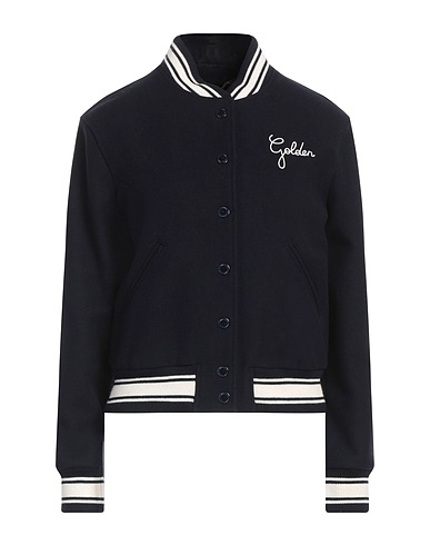 GOLDEN GOOSE Jacket Midnight blue 72% Virgin Wool, 28% Polyamide, Acrylic, Wool, Elastane