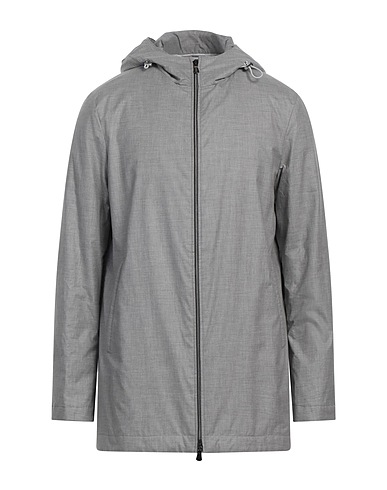 FEDELI Jacket Light grey 81% Cotton, 19% Silk