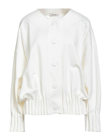 MEIMEIJ Jacket White 65% Viscose, 30% Polyamide, 5% Elastane