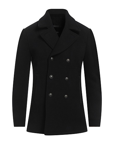 JOHN VARVATOS Cabanjacke & Zweireiher Schwarz 75% Wolle, 20% Polyester, 5% Andere Fasern