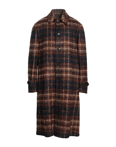 JOHN VARVATOS Coat Brown 50% Cotton, 37% Mohair wool, 6% Virgin Wool, 4% Polyamide, 3% Elastane