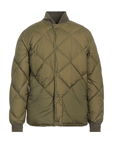 WOOLRICH Shell  jacket Sage green 86% Polyamide, 14% Elastane