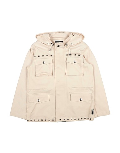 JOHN RICHMOND Jacket Beige 100% Cotton, Polyurethane