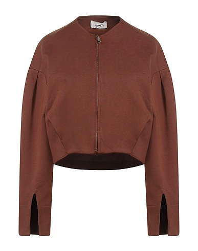 MEIMEIJ Jacket Brown 65% Viscose, 30% Polyamide, 5% Elastane, Acetate