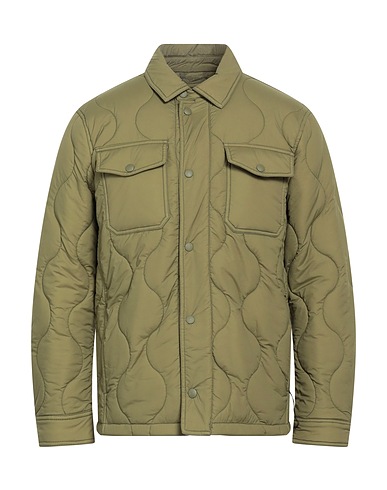 AIMÉ LEON DORE x WOOLRICH Shell jacket Military green 86% Polyamide, 14% Elastane